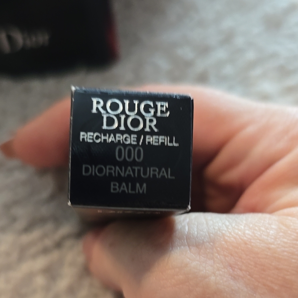 Authentic Dior Rouge Dior Refill Balm in Black & Silver Box - Picture 3 of 16